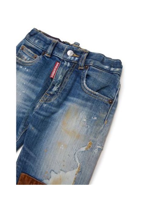Jeans con effetto vissuto DSQUARED2 JUNIOR | DQ3087 D0AHZDQ01